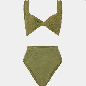 Hunza G Green Bikini Set